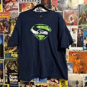 Hanes Navy Blue Graphic Tee